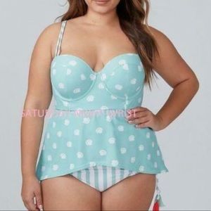 Lane Bryant Sea Shell Two Piece Swim